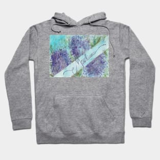 Mackinac Lilacs Watercolor Hoodie